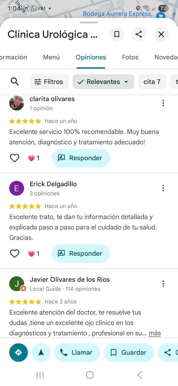 testimonios de pacientes