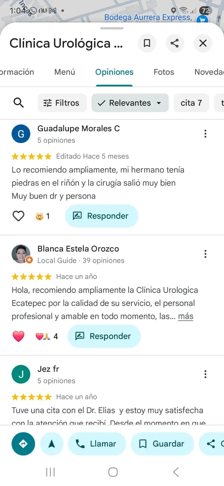 testimonios de pacientes