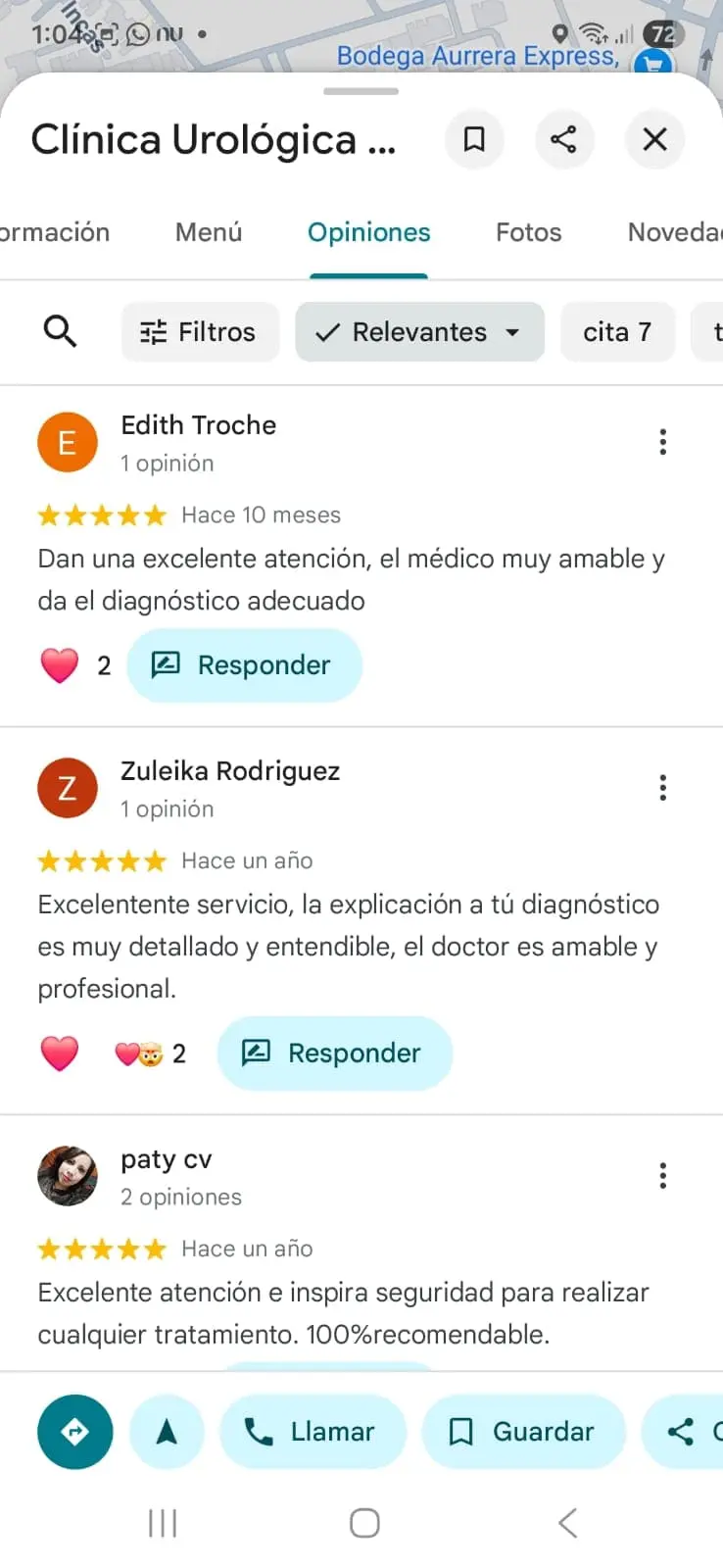 testimonios de pacientes